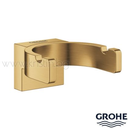 Двойна закачалка за халат Grohe Selection, в цвят Brushed Cool Sunrise