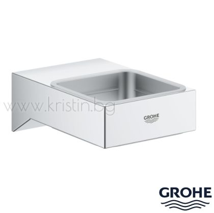 Държач Grohe Selection Cube, за чаша, дозатор, сапунерка