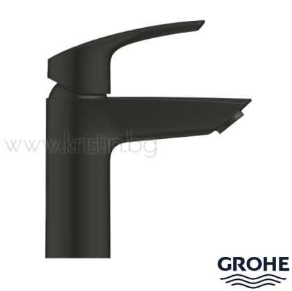 Смесител за мивка Grohe Eurosmart черен мат , S размер, без изпускател