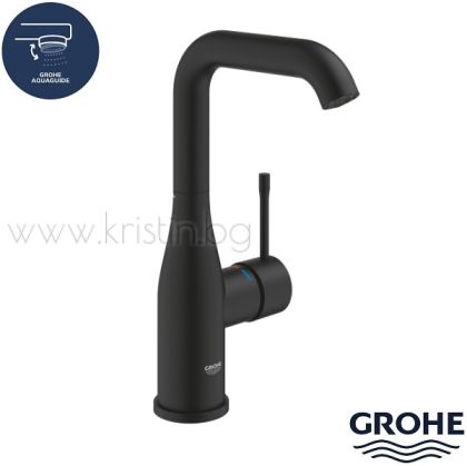 Смесител за мивка Grohe Essence Phantom Black, L размер