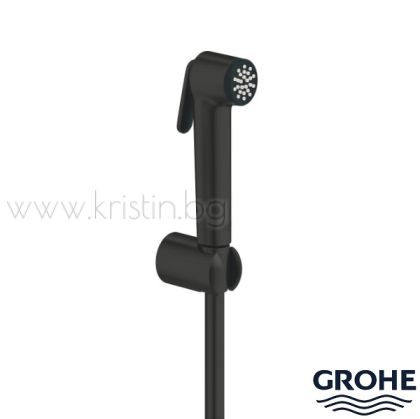 Хигиенен душ Grohe New Tempesta F Matte black, комплект със стенен държач и шлаух