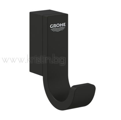 Закачалка за кърпи Grohe Selection, черен мат