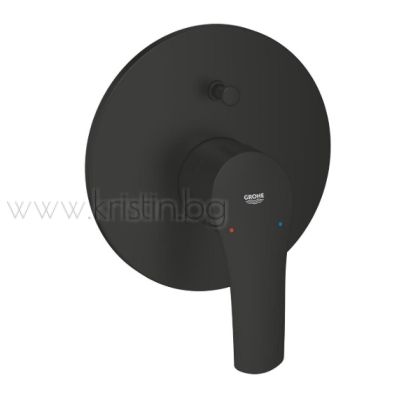 Grohe Eurosmart  Matte Black, смесител за вграждане с превключвател