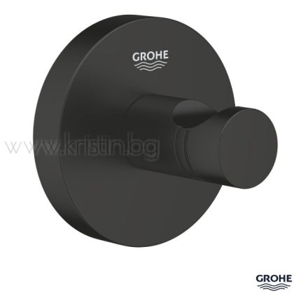 Закачалка за кърпи Grohe Essentials черен мат