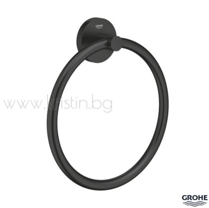Ринг за кърпи Grohe Essentials, матово черно