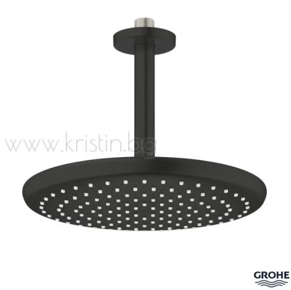 Душ пита с рамо за таван Grohe Tempesta 250, в цвят Matte Black