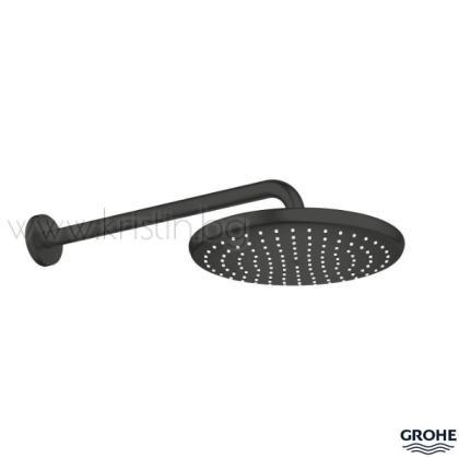 Душ пита с рамо за стена Grohe Tempesta 250, в цвят Matte Black