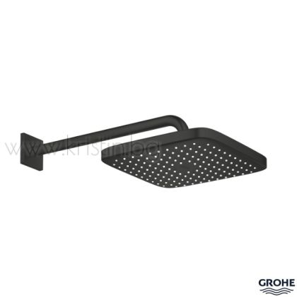 Душ пита с рамо за стена Grohe Tempesta CUBE 250, в цвят Matte Black