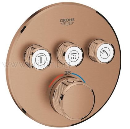 Термостат за вграждане Grohtherm Smartcontrol Brushed Warm Sunset