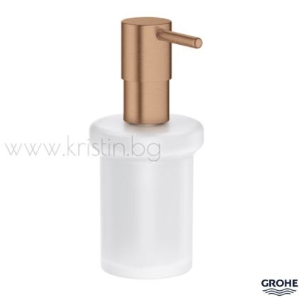 Дозатор за течен сапун Grohe Essentials, в цвят Brushed Warm Sunset