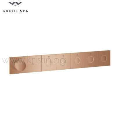 Термостат за вграждане Grohtherm Aqua Tiles Smartcontrol, Bronze Brushed Warm Sunset, с пет изхода