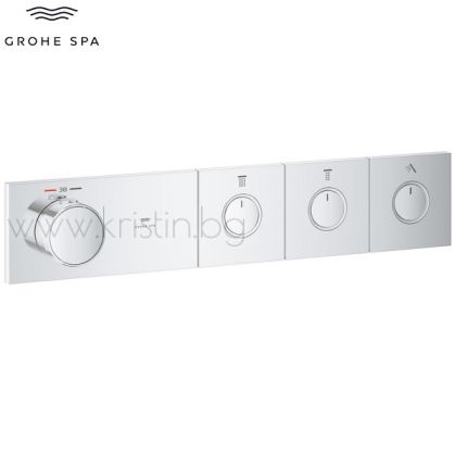 Термостат за вграждане Grohtherm Aqua Tiles Samrtcontrol, хром, с три изхода