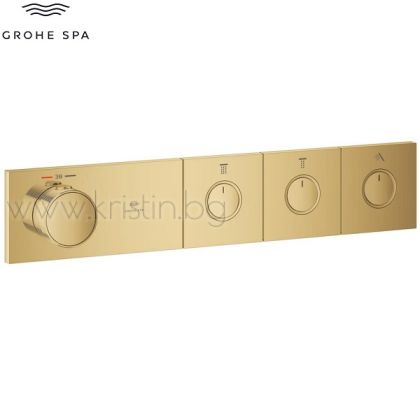 Термостат за вграждане Grohtherm Aqua Tiles Smartcontrol Cool Sunrise, с три изхода