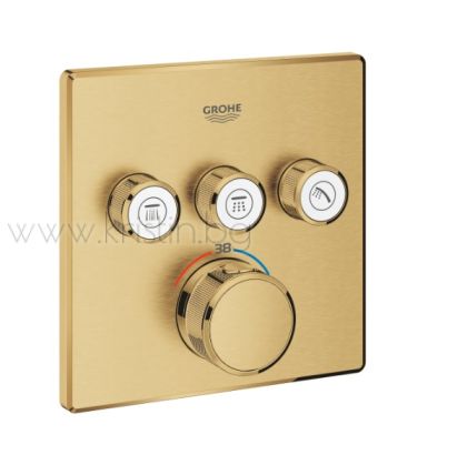 Термостат за вграждане Grohtherm Smartcontrol Brushed Cool Sunrise
