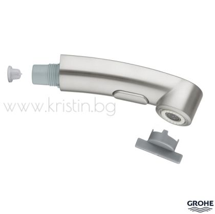 Изтеглящ се ръчен душ за кухненски смесител Grohe SuperSteel