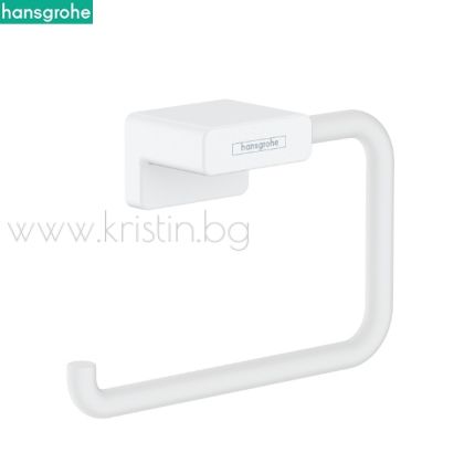 Държач за тоалетна хартия Hansgrohe Addstoris, бял мат