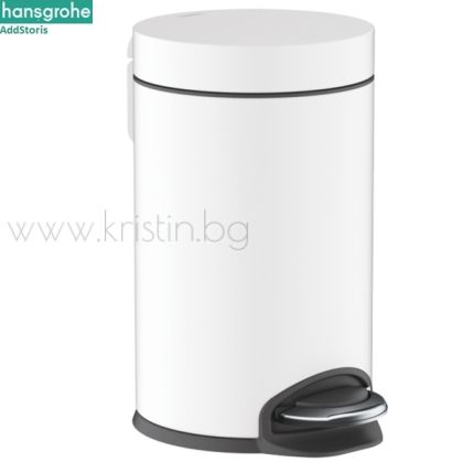 Кошче  3L Hansgrohe Addstoris, плавно затваряне, бял мат