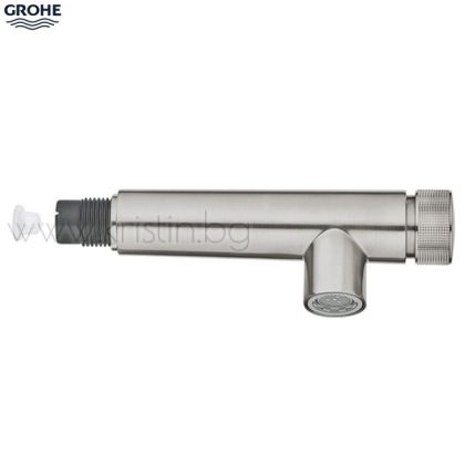 Изтеглящ се ръчен душ Grohe Smartcontrol за кухненски смесител в цвят Supersteel