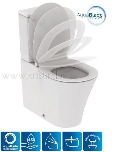 Моноблок Connect Air Arc Aquablade,  плътно прилепнал до стената