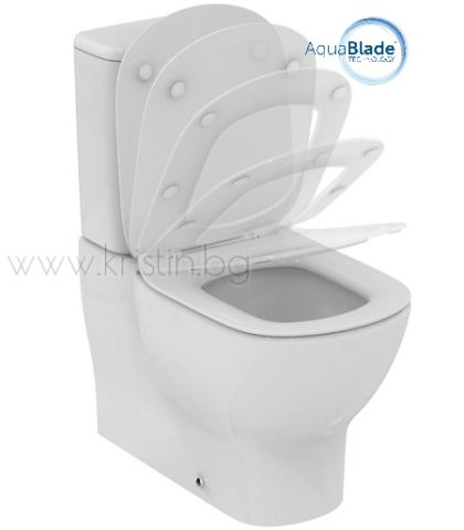 Моноблок Tesi Ideal Standard Aquablade, плътно прилепнал към стена
