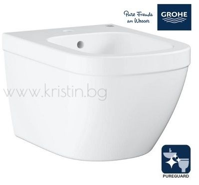 Конзолно биде Grohe Euro Ceramic с покритие Pureguard