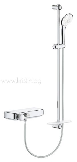 Grohe Grohtherm SmartControl Euphoria 110, с тръбно окачване 900 мм