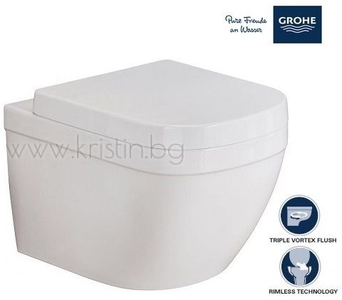 Конзолна тоалетна чиния Grohe Euro Ceramic Compact