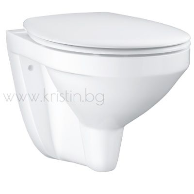 Конзолна тоалетна чиния Grohe Bau Ceramic, комплект 39497000