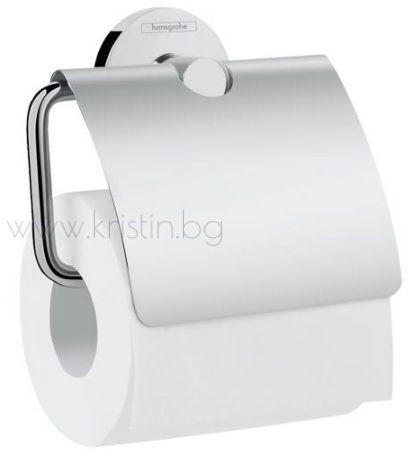 Държач за тоалетна хартия с капак Hansgrohe Logis Universal