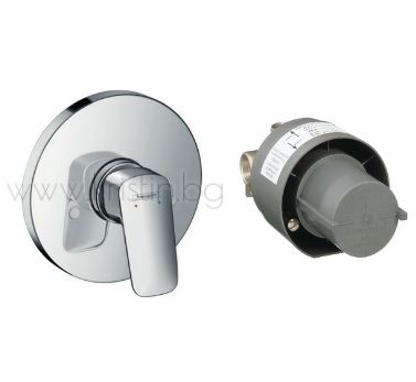 Hansgrohe Logis, смесител за вграждане за душ, комплект външна и вътрешна част
