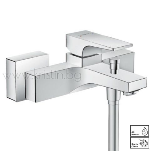 Hansgrohe Metropol, стенен смесител за душ/вана 