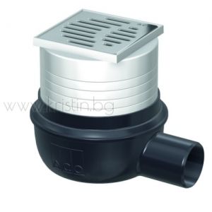 Подов сифон ACO Easy Flow с решетка 10х10 см