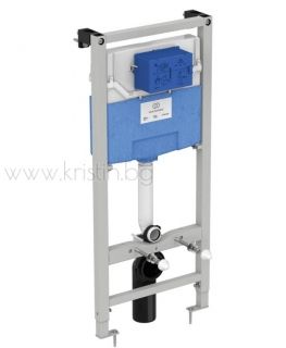 Промо комплект структура за вграждане за WC Prosys 120P R027767 комплект с хромиран пневматичен бутон Oleas R0124AA