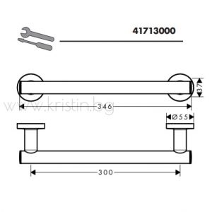 Дръжка за вана Hansgrohe Logis Universal