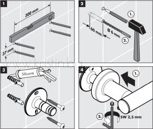 Дръжка за вана Hansgrohe Logis Universal