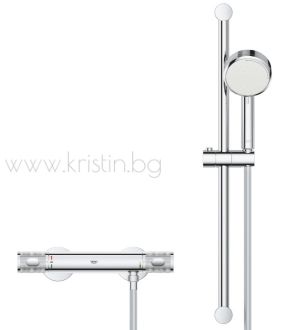 Термостатен смеcистел за душ Grohtherm 1000 Performance с тръбно окачване Tempesta Cosmopolitan 100