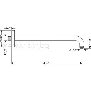 Hansgrohe комплект за вграждане Talis E и Croma 280 1 jet , черен мат