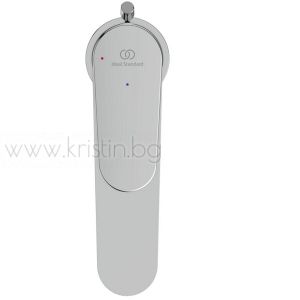 Смесител за мивка Cerafine O H120 BlueStart, с метален изпразнител