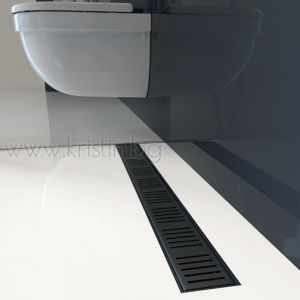 Линеен сифон Alcaplast  Black APZ10 черен мат 