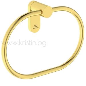 Ринг за кърпи Conca Atelier с PVD покритие матирано злато- Brushed gold