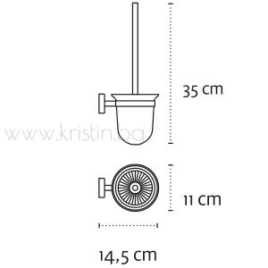Четка за тоалетна чиния Moderno 270155