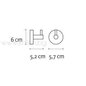Закачалка за баня Optimo black 6209