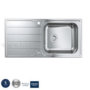 Кухненска мивка Grohe K500 с едно корито и плот за отцеждане