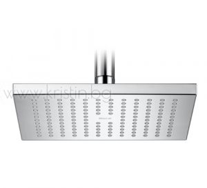 Смесител за вграждане Roca Atlas, комплект с душ пита Rainsense 30х30 см и ръчен душ с две функции
