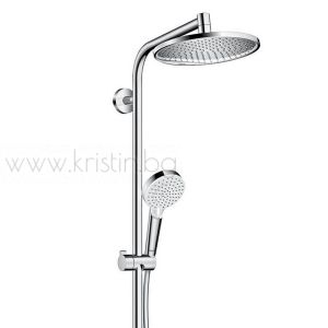 Душ система Hansgrohe Crometta S 240 Showerpipe 1 jet, с едноръкохватков смесител