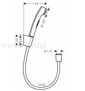 Комплект за хигиенен душ Hansgrohe Logis  71604000