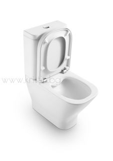 Моноблок Roca The Gap Compact 600 мм Clean Rim, с капак с плавно затваряне