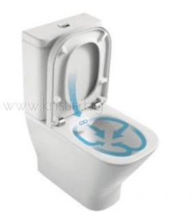 Моноблок Roca The Gap Compact 600 мм Clean Rim, с капак с плавно затваряне