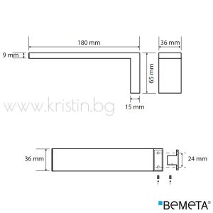 Държач за тоалетна хартия без капак Bemeta Gamma