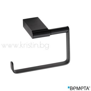Черен държач за тоалетна хартия без капак Bemeta Nero